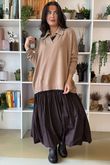 Ellis Oversized Rugby Knit Camel /23 =